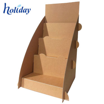 High Quality Durable Corrugated Paper Make Up Store Display Stand,Counter Display